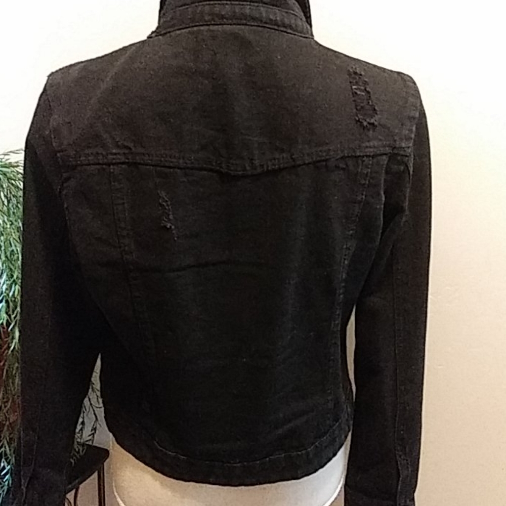 Black Jean Jacket - Picture 5 of 11